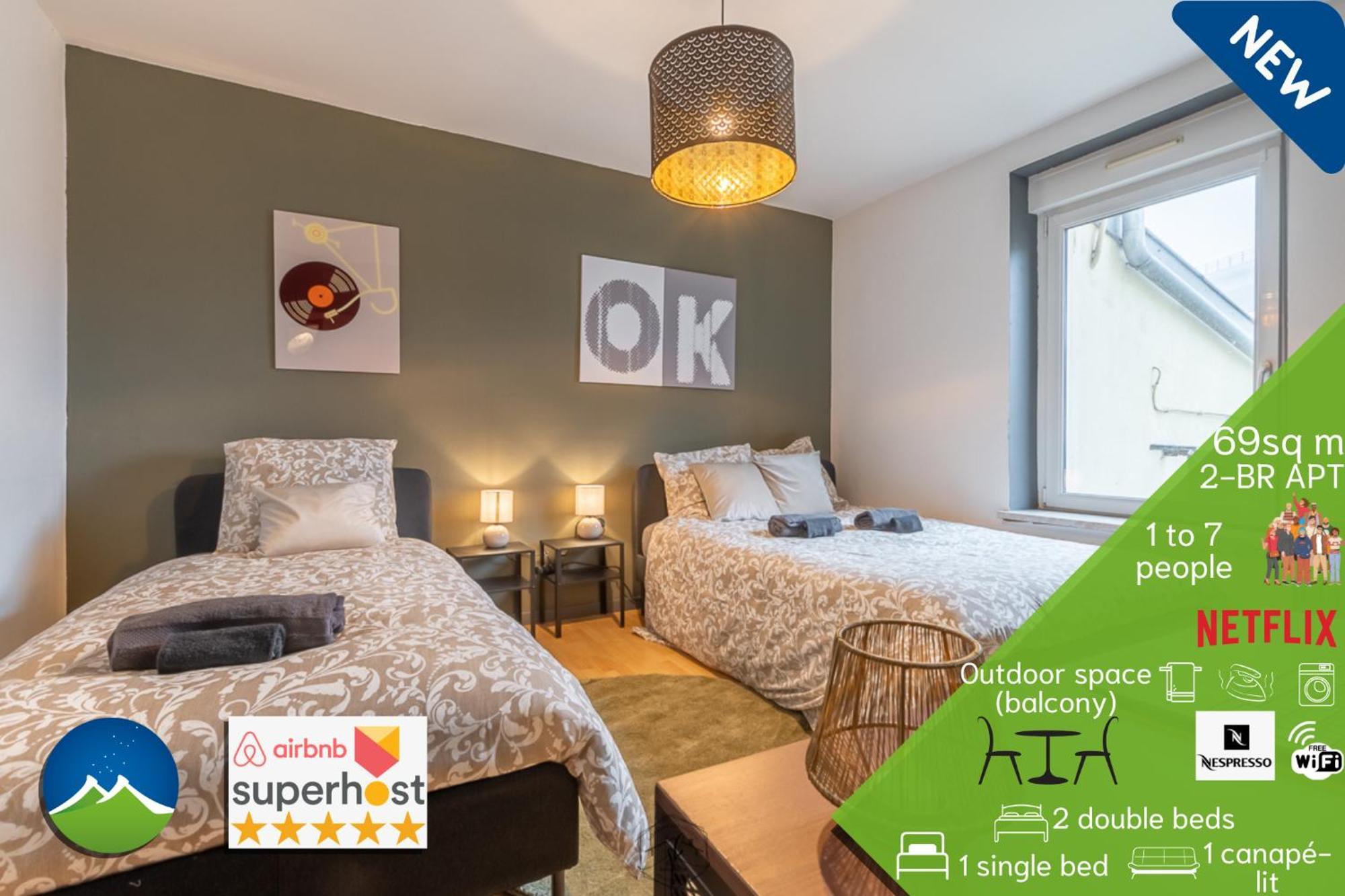 1 & 4 Appts - 1 A 4 Lits - 1 A 7 Pers - Max 25 Pers - 1 Immeuble - Confort, Flexibilite ------ - 1 & 4 Apts - 1 To 4 Beds - 1 To 7 Guests - Up To 25 - Same Building -- Cattenom Appartement Hayange
