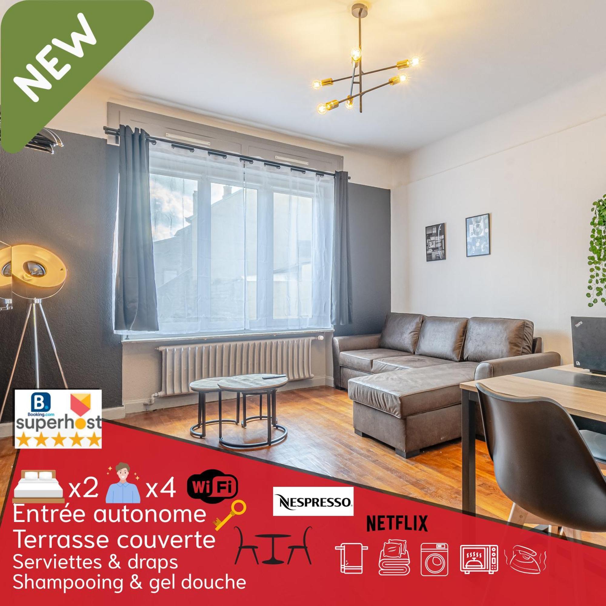 1 & 4 Appts - 1 A 4 Lits - 1 A 7 Pers - Max 25 Pers - 1 Immeuble - Confort, Flexibilite ------ - 1 & 4 Apts - 1 To 4 Beds - 1 To 7 Guests - Up To 25 - Same Building -- Cattenom Appartement *