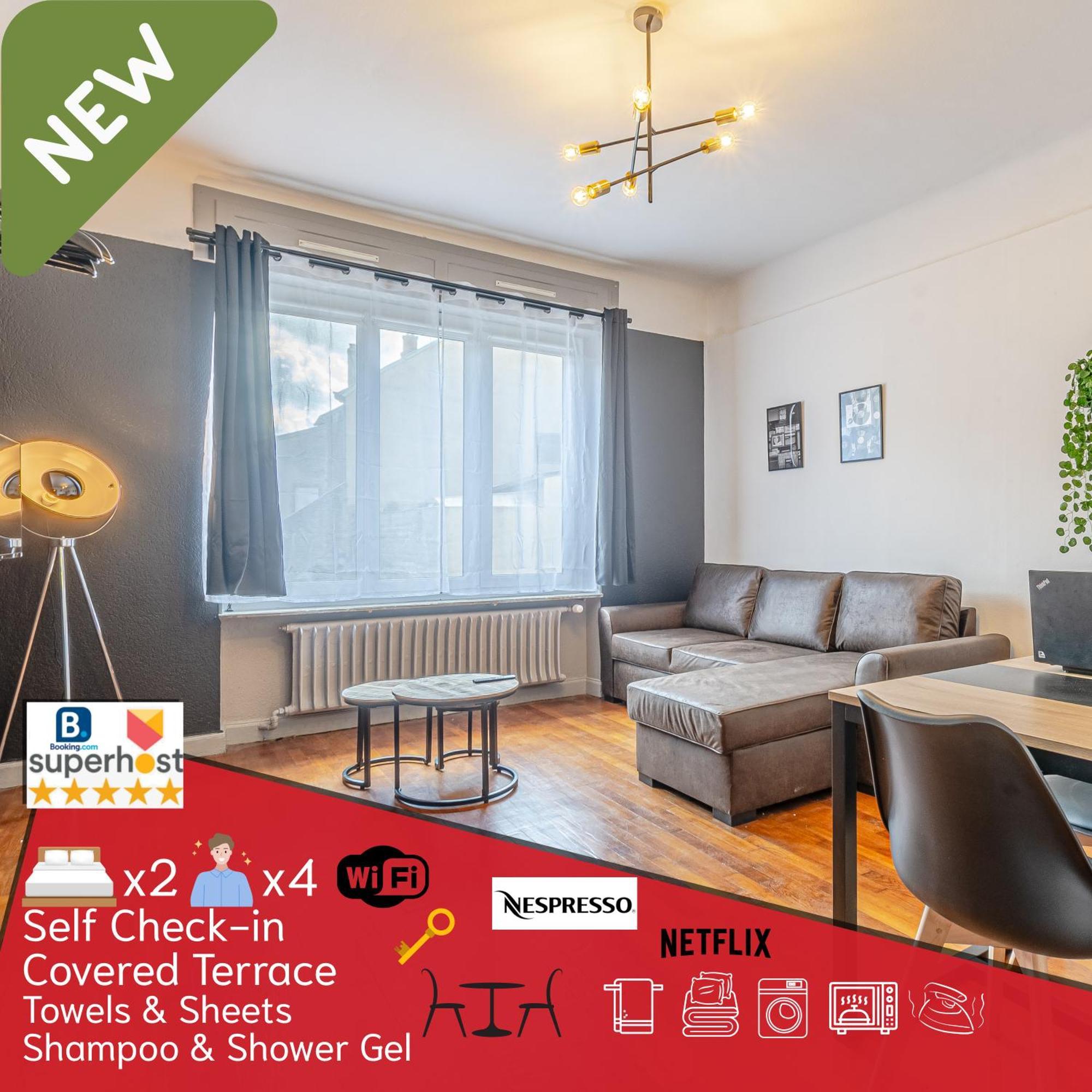 1 & 4 Appts - 1 A 4 Lits - 1 A 7 Pers - Max 25 Pers - 1 Immeuble - Confort, Flexibilite ------ - 1 & 4 Apts - 1 To 4 Beds - 1 To 7 Guests - Up To 25 - Same Building -- Cattenom Appartement